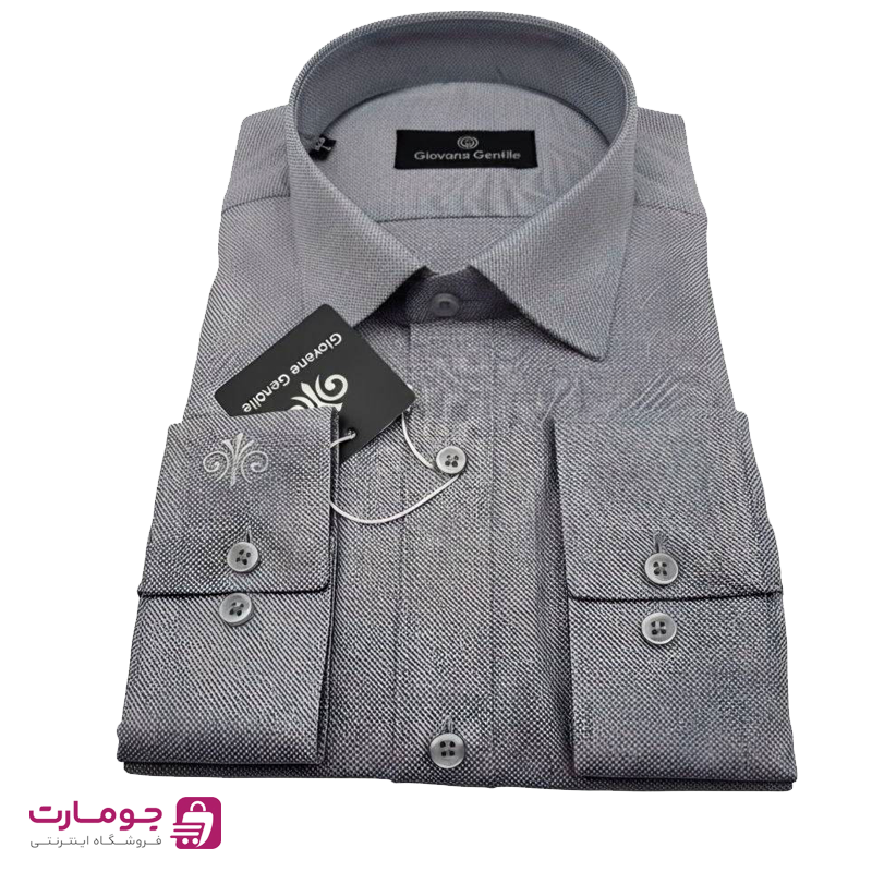 Men's gray office shirt