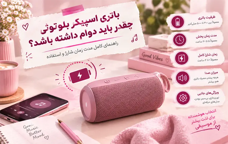 باتری اسپیکر بلوتوثی