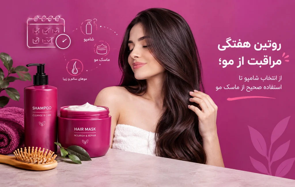 Weekly hair care routine